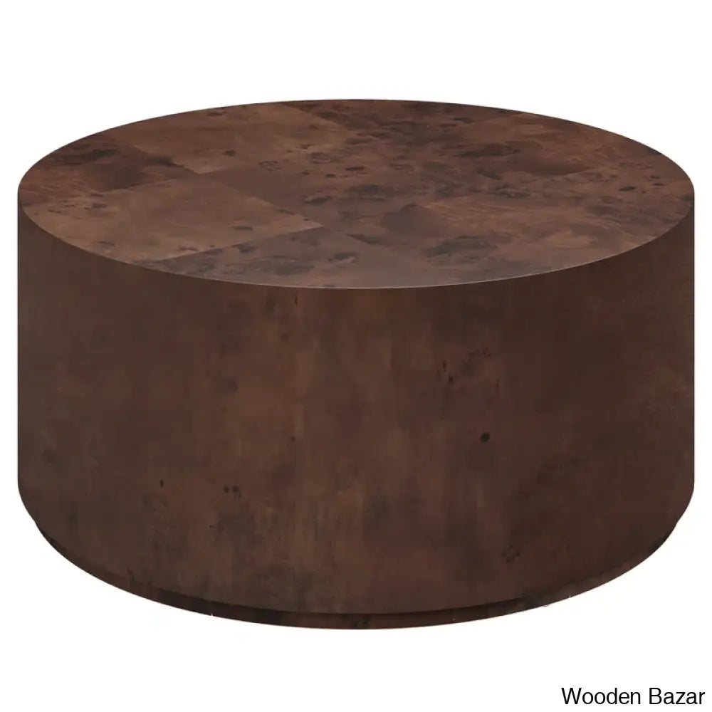 Skipper Burl Wood Coffee Table And Center Table