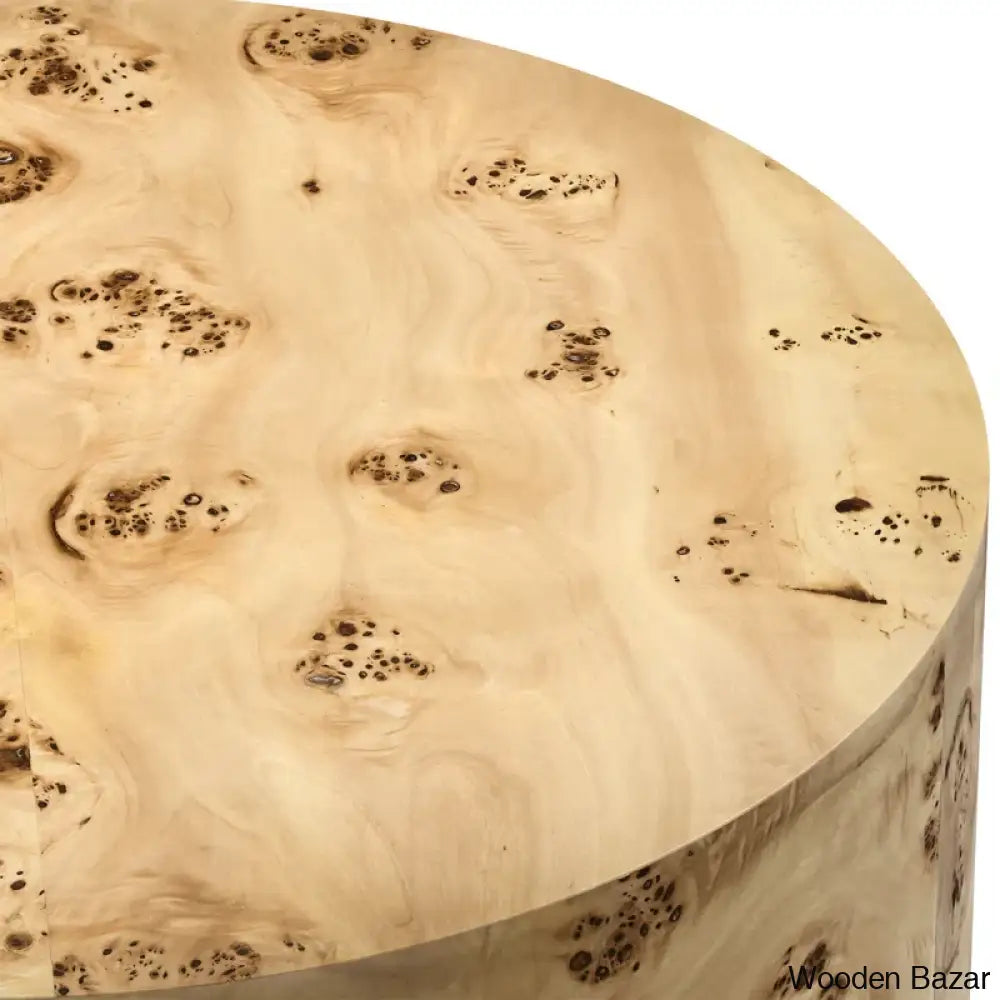 Skipper Burl Wood Coffee Table And Center Table