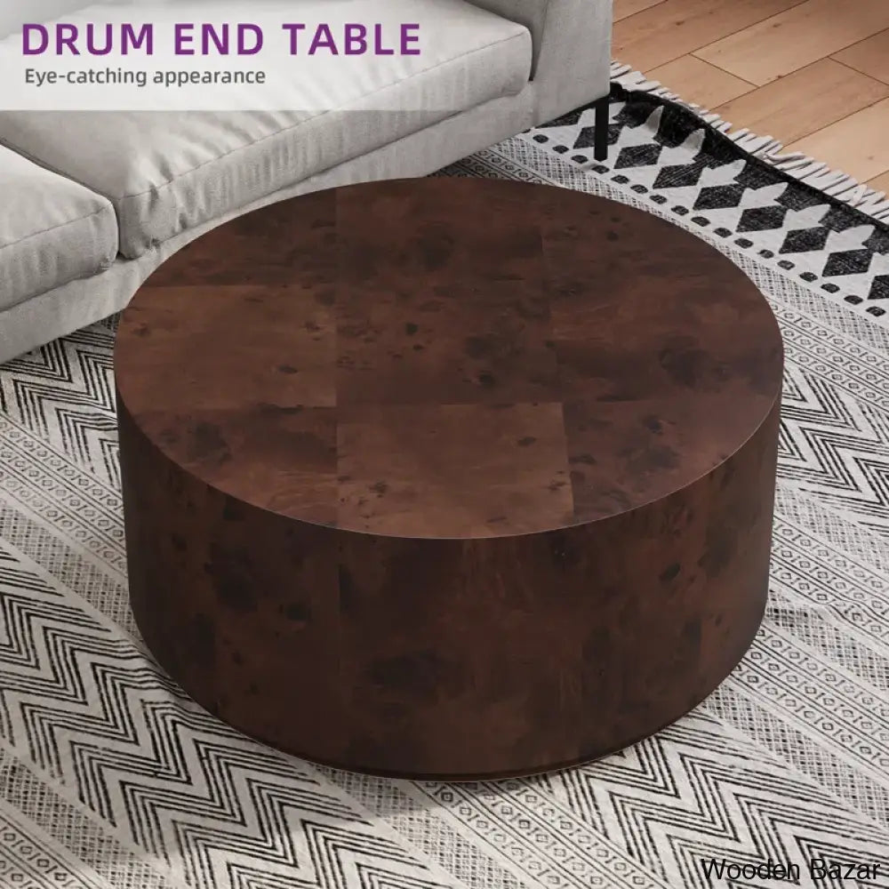 Skipper Burl Wood Coffee Table And Center Table