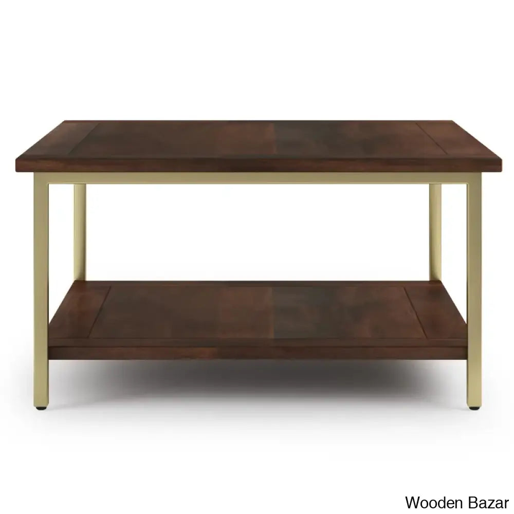 Skylern Solid Wood Top Coffee And Center Table