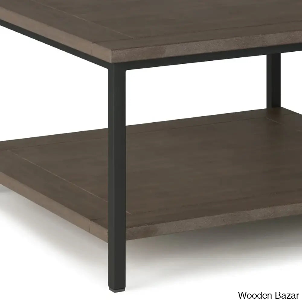 Skylern Solid Wood Top Coffee And Center Table