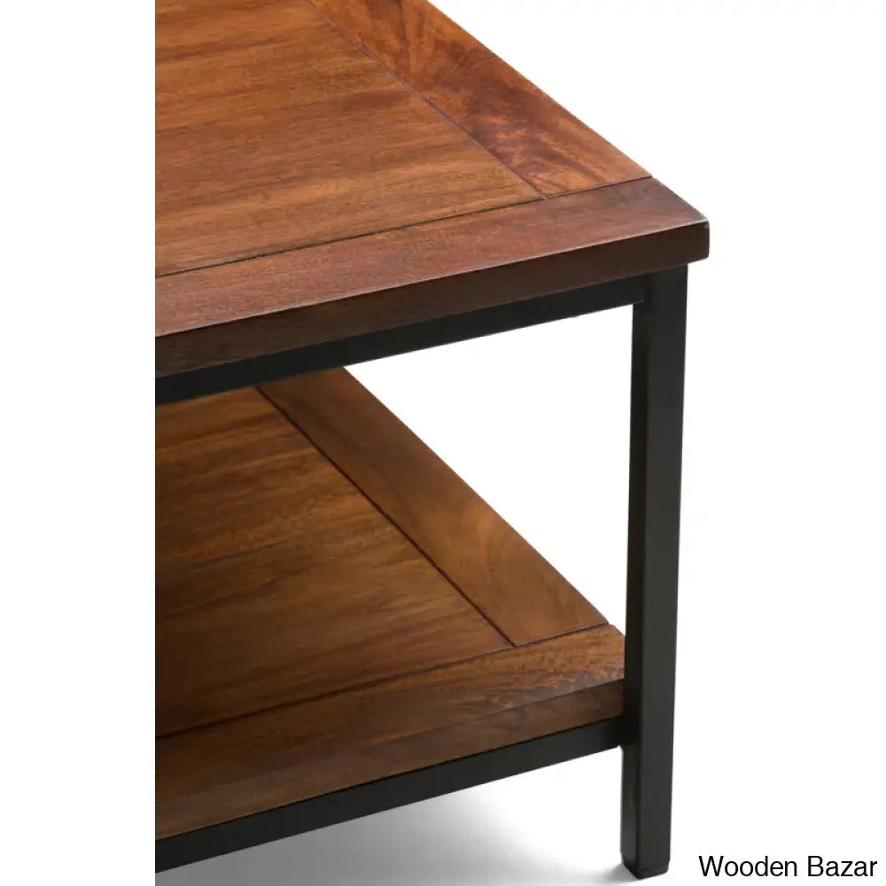 Skylern Solid Wood Top Coffee And Center Table