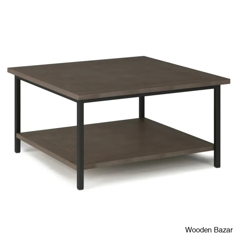 Skylern Solid Wood Top Coffee And Center Table