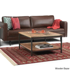 Skylern Solid Wood Top Coffee And Center Table