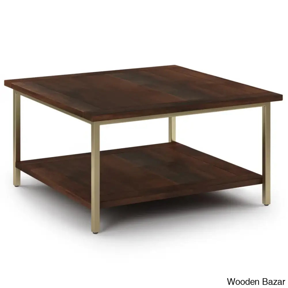 Skylern Solid Wood Top Coffee And Center Table