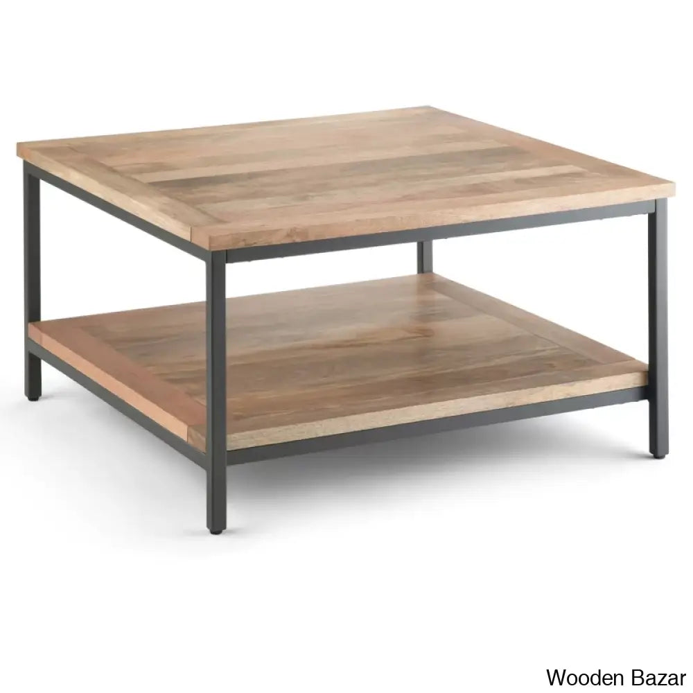 Skylern Solid Wood Top Coffee And Center Table