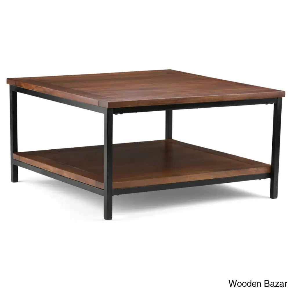 Skylern Solid Wood Top Coffee And Center Table