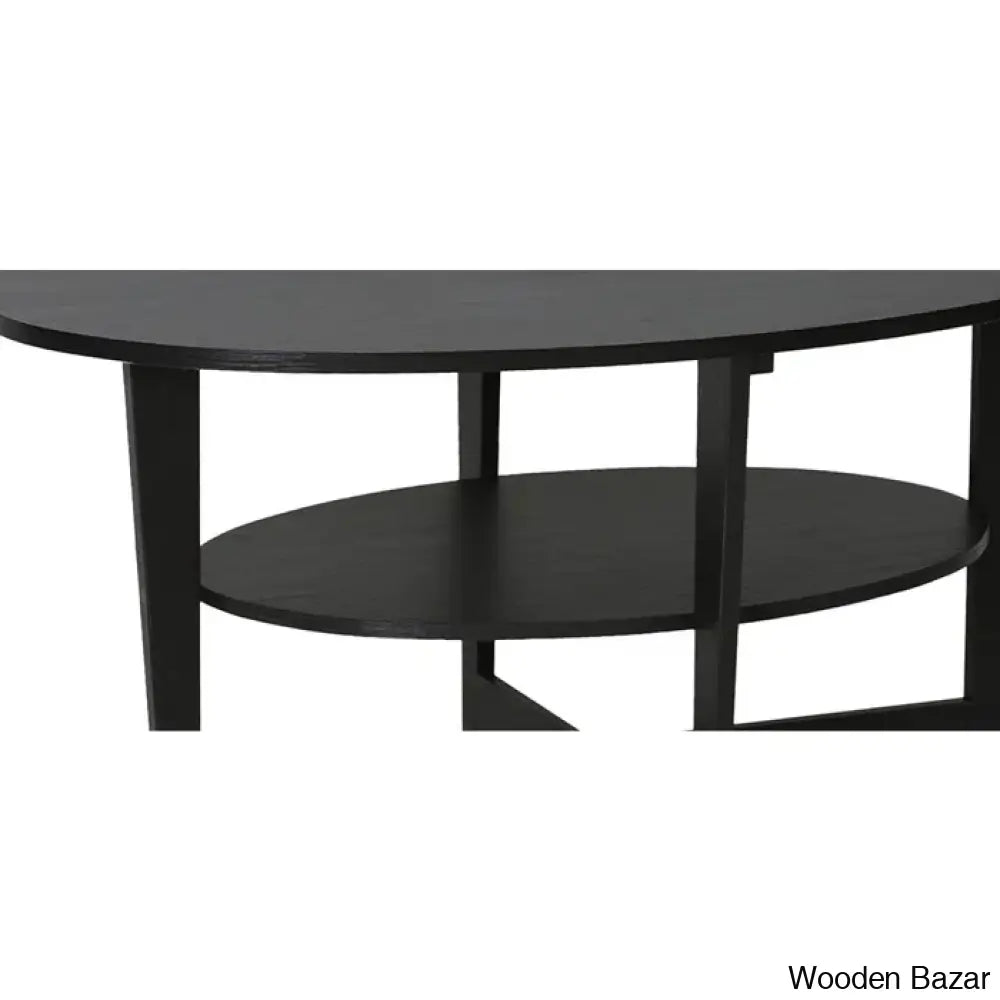 Sledn Oval Coffee And Center Table With Storage