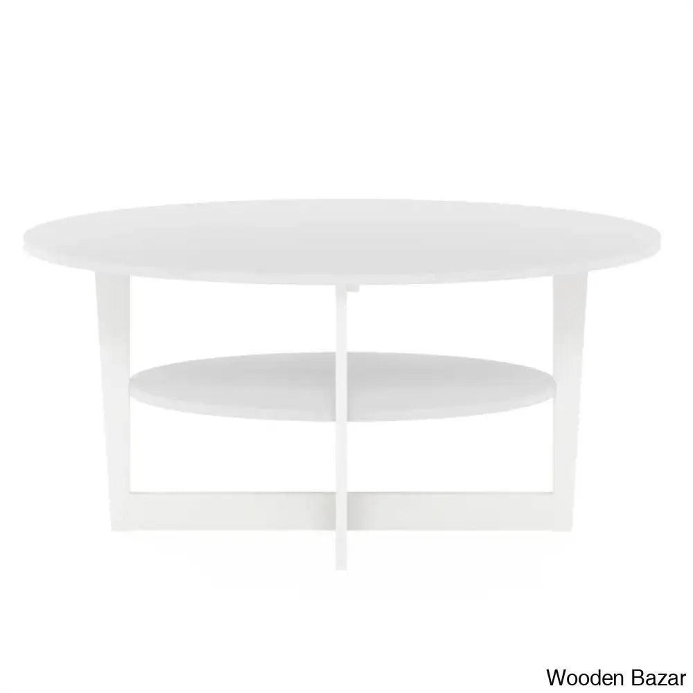 Sledn Oval Coffee And Center Table With Storage