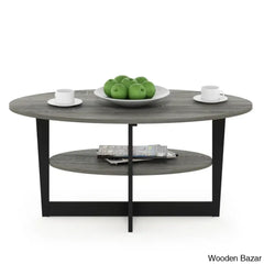 Sledn Oval Coffee And Center Table With Storage