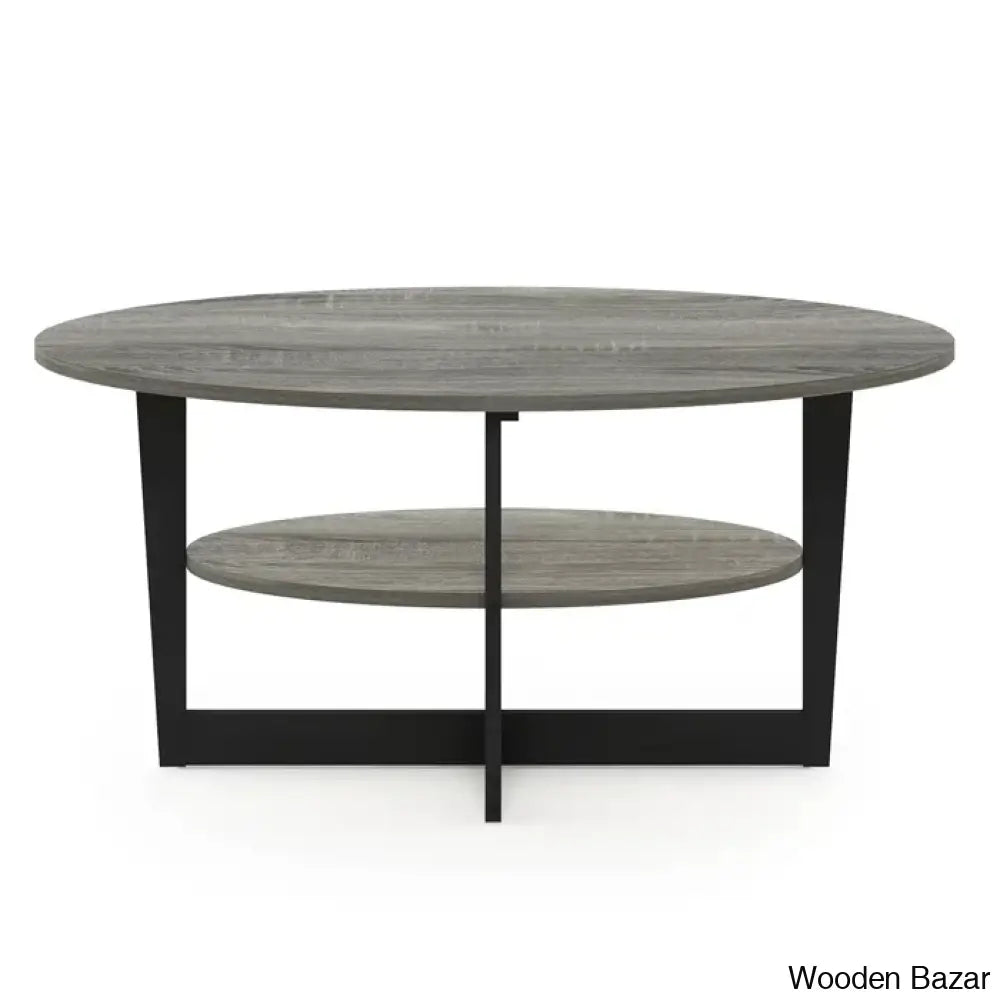 Sledn Oval Coffee And Center Table With Storage