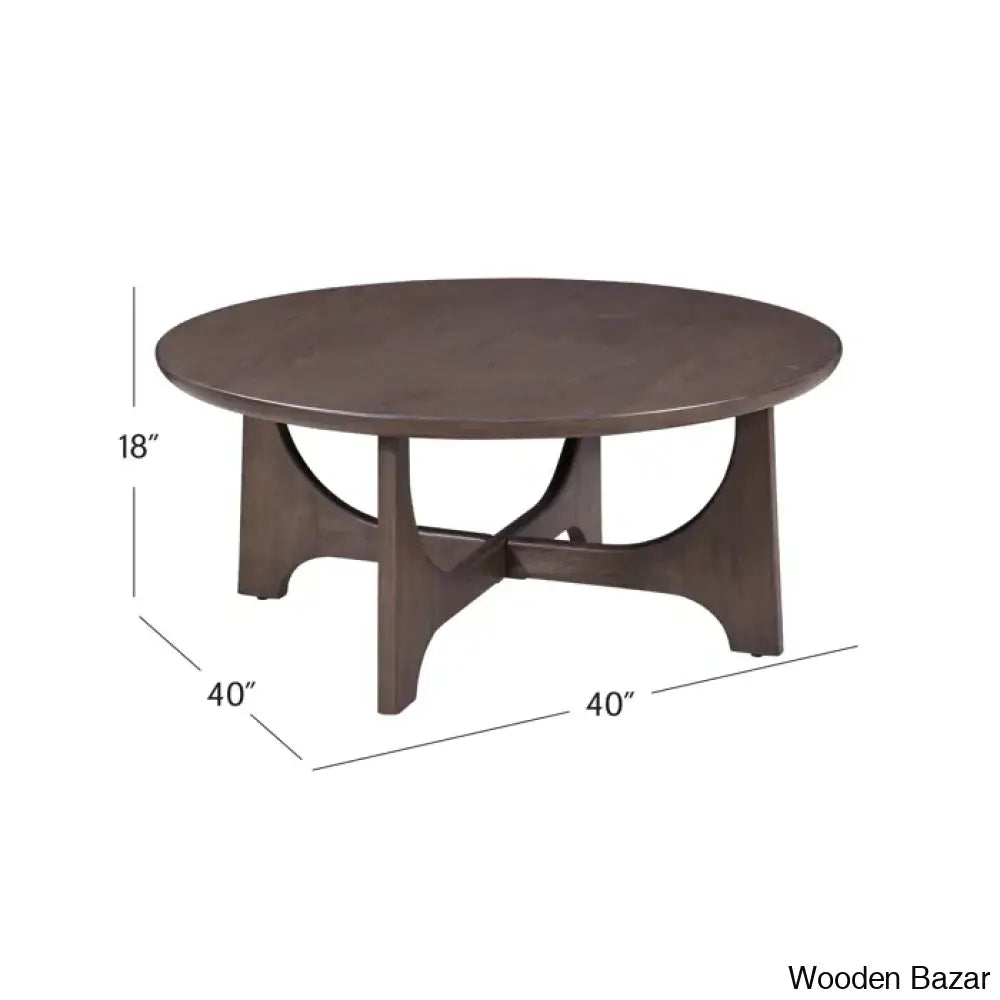 Sofiea Solid Wood Coffee And Center Table