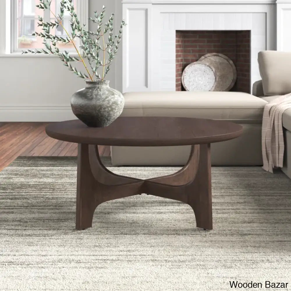 Sofiea Solid Wood Coffee And Center Table