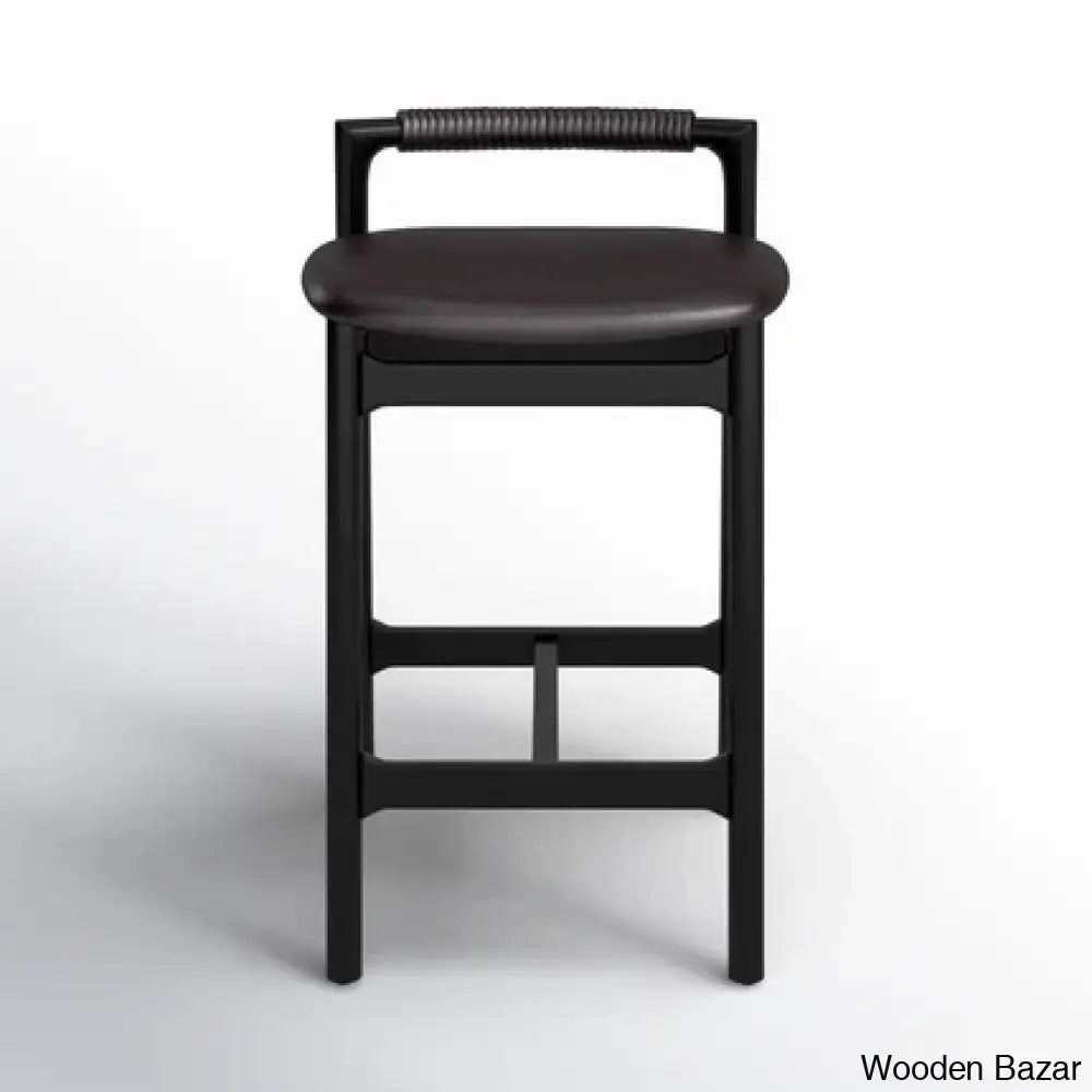 Solenea Swivel Counter & Bar Stool Black / (26’’ Seat Height)