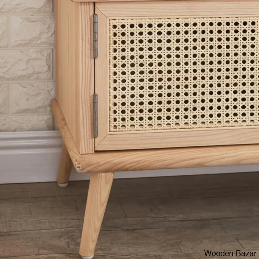 rattan tv unit - Wooden Bazar