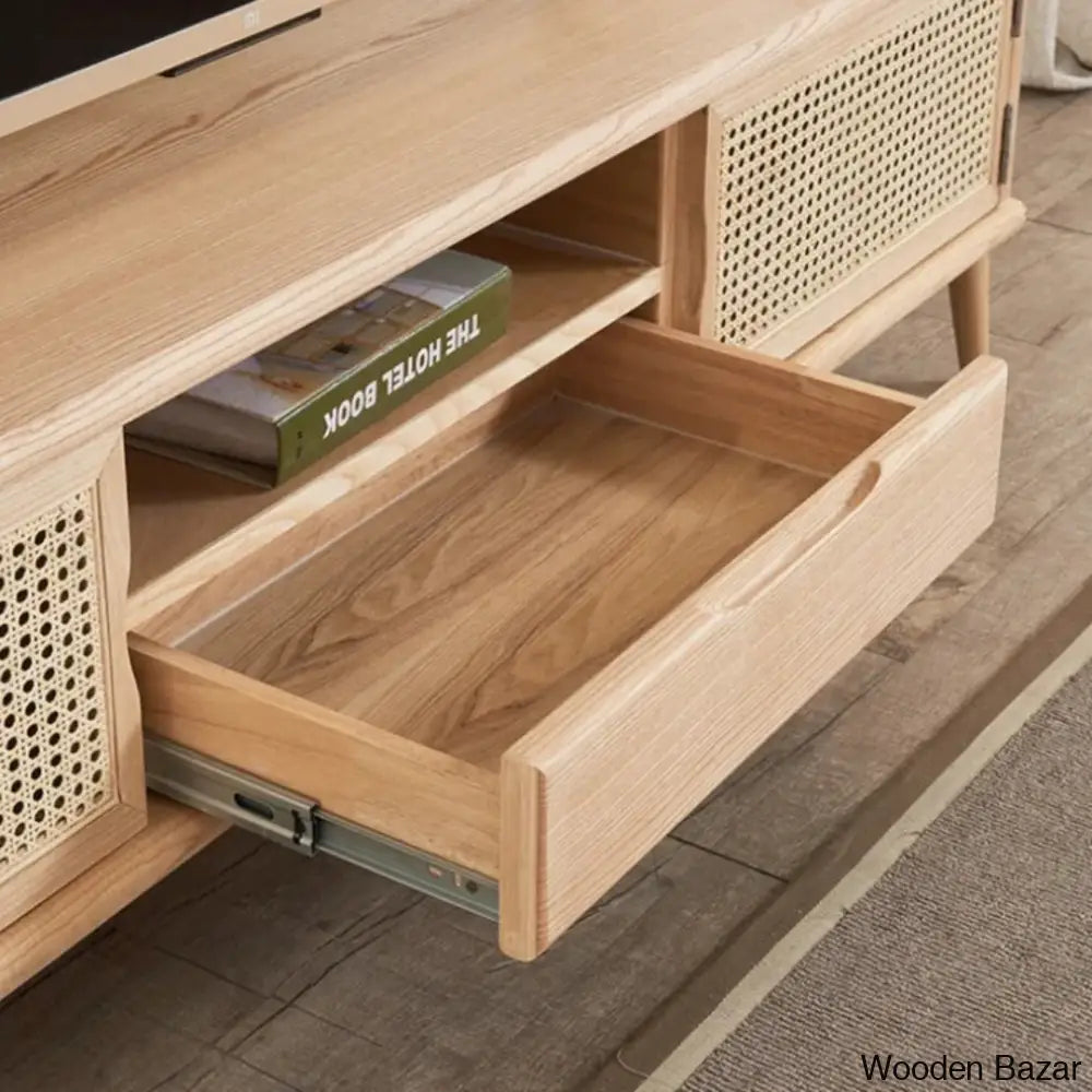 rattan tv unit - Wooden Bazar