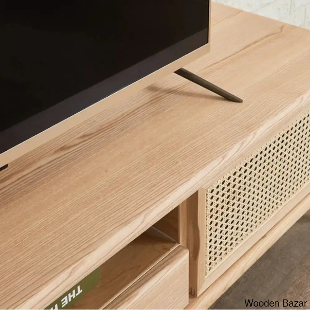 rattan tv unit - Wooden Bazar