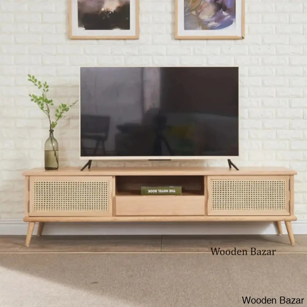 rattan tv unit - Wooden Bazar