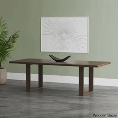 Solid Wood Dining Table With Ultimate Comfort - Wooden Bazar Black
