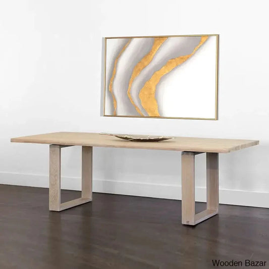 Solid Wood Dining Table With Ultimate Comfort - Wooden Bazar Oak