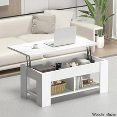 Sparta Black Lift Top Extendable Coffee And Center Table With Storage
