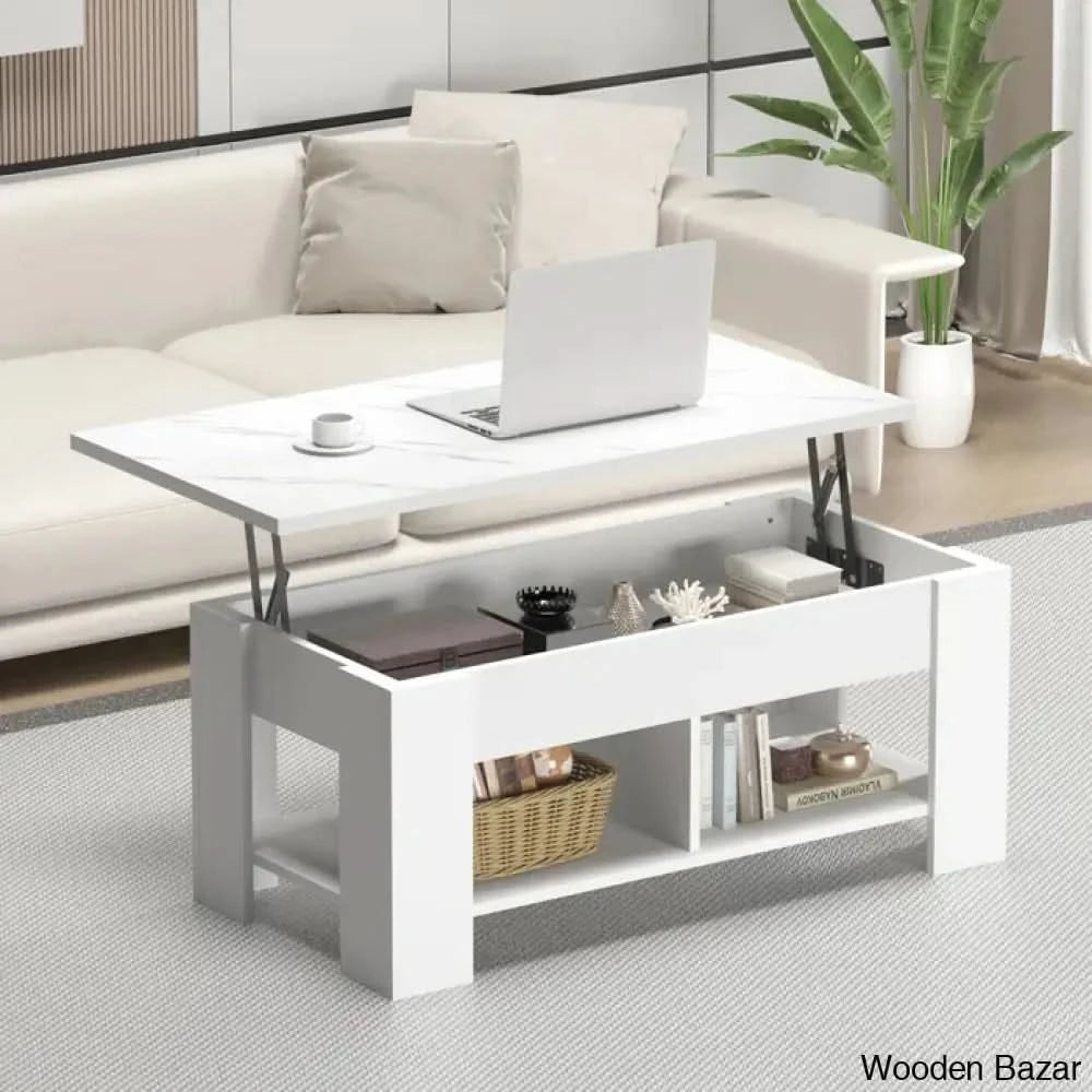 Sparta Black Lift Top Extendable Coffee and Center Table With Storage ...
