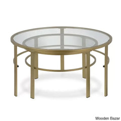 Spilsbyc Glass Top Nesting Coffee And Center Table