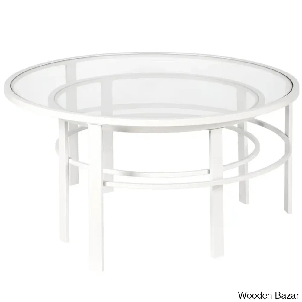 Spilsbyc Glass Top Nesting Coffee And Center Table