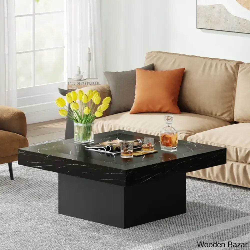 Squarey Led Coffee Table Farmhouse And Center