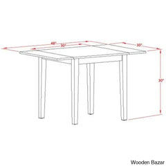 St John 2 Seater Modern Extendable Solid Wood Dining Set