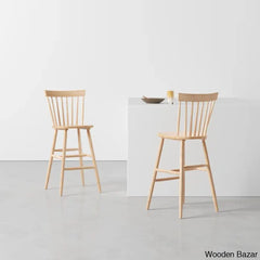 Staceey Swivel Solid Wood Counter And Bar Stool (Set Of 2)