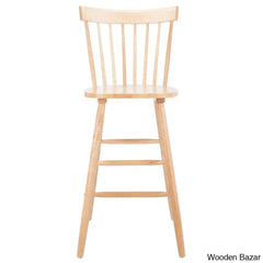 Staceey Swivel Solid Wood Counter And Bar Stool (Set Of 2)
