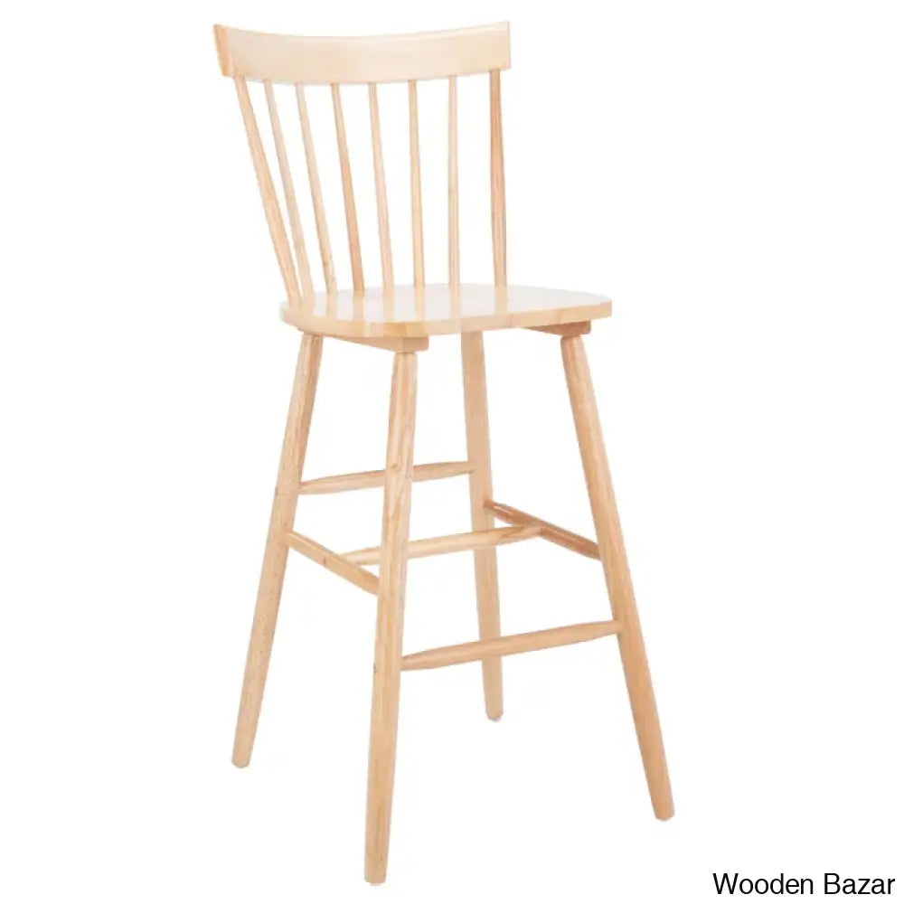 Staceey Swivel Solid Wood Counter And Bar Stool (Set Of 2)