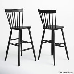 Staceey Swivel Solid Wood Counter And Bar Stool (Set Of 2)