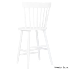 Staceey Swivel Solid Wood Counter And Bar Stool (Set Of 2)