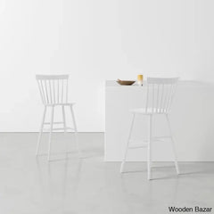 Staceey Swivel Solid Wood Counter And Bar Stool (Set Of 2)