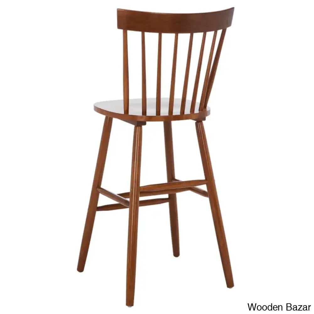 Staceey Swivel Solid Wood Counter And Bar Stool (Set Of 2)