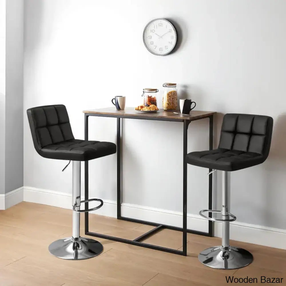 Stallcupo Modern Swivel Counter Stools In Stylish Upholstered Seating With Sleek Metal Frame