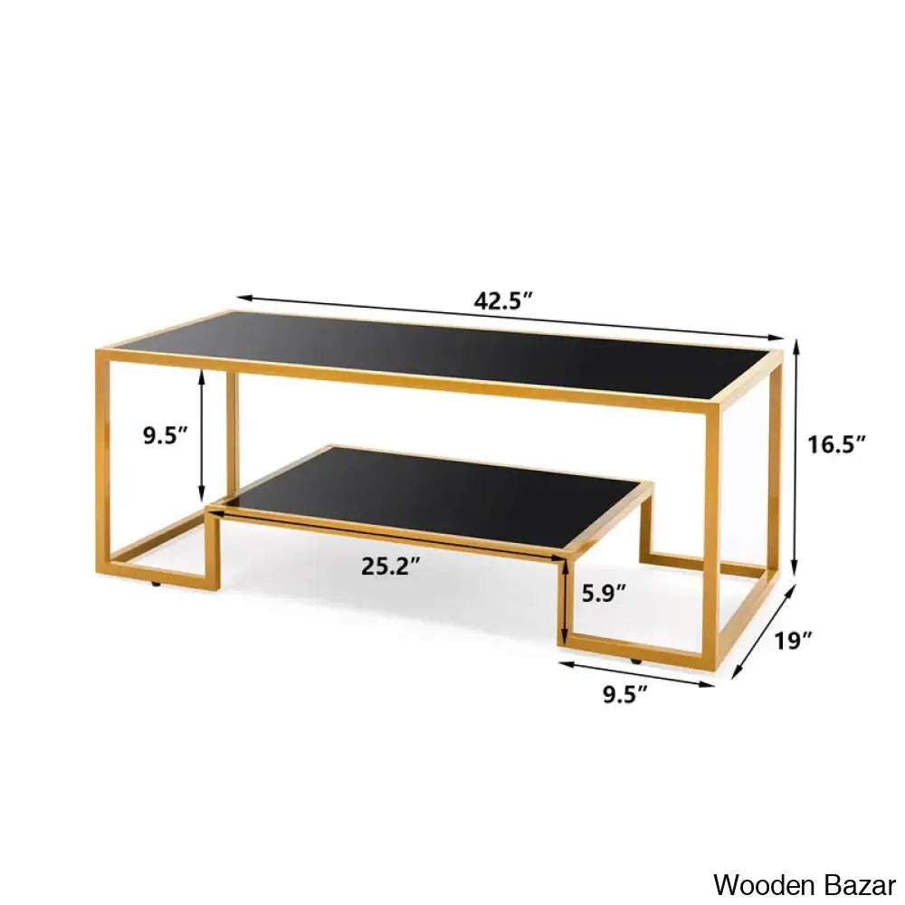 Stansberryl Glass Top Coffee And Center Table