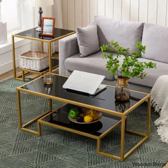 Stansberryl Glass Top Coffee And Center Table