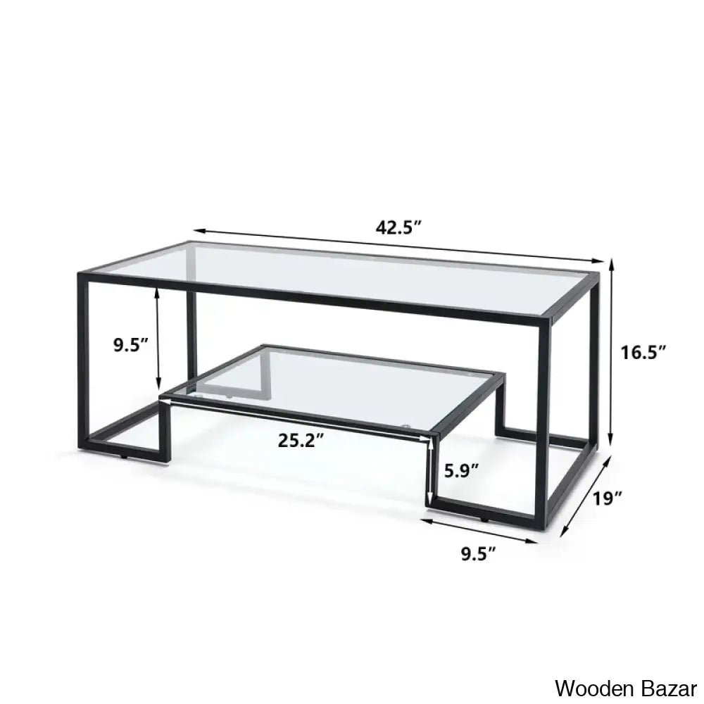 Stansberryl Glass Top Coffee And Center Table