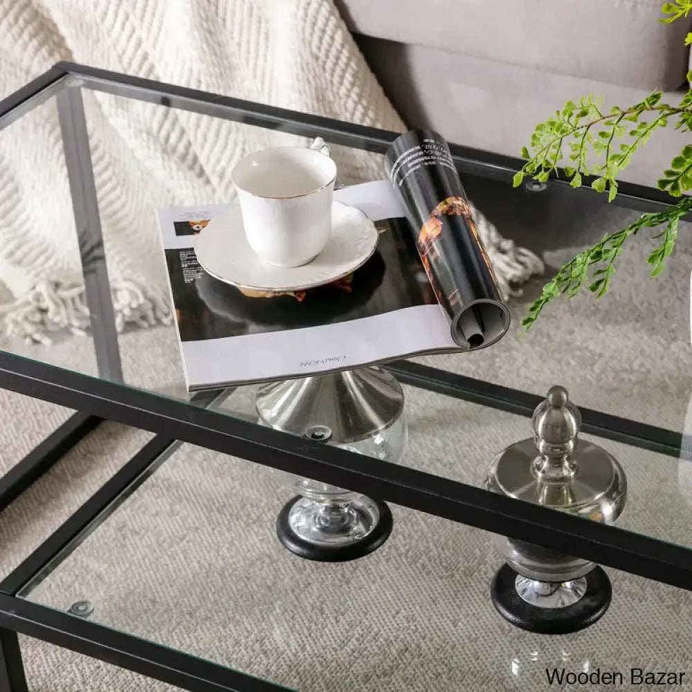 Stansberryl Glass Top Coffee And Center Table