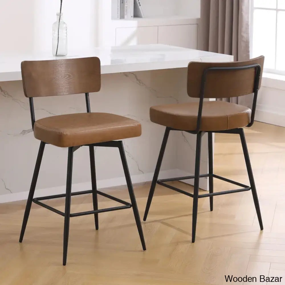 Storc Swivel Upholstered Counter & Bar Stool (Set Of 3)