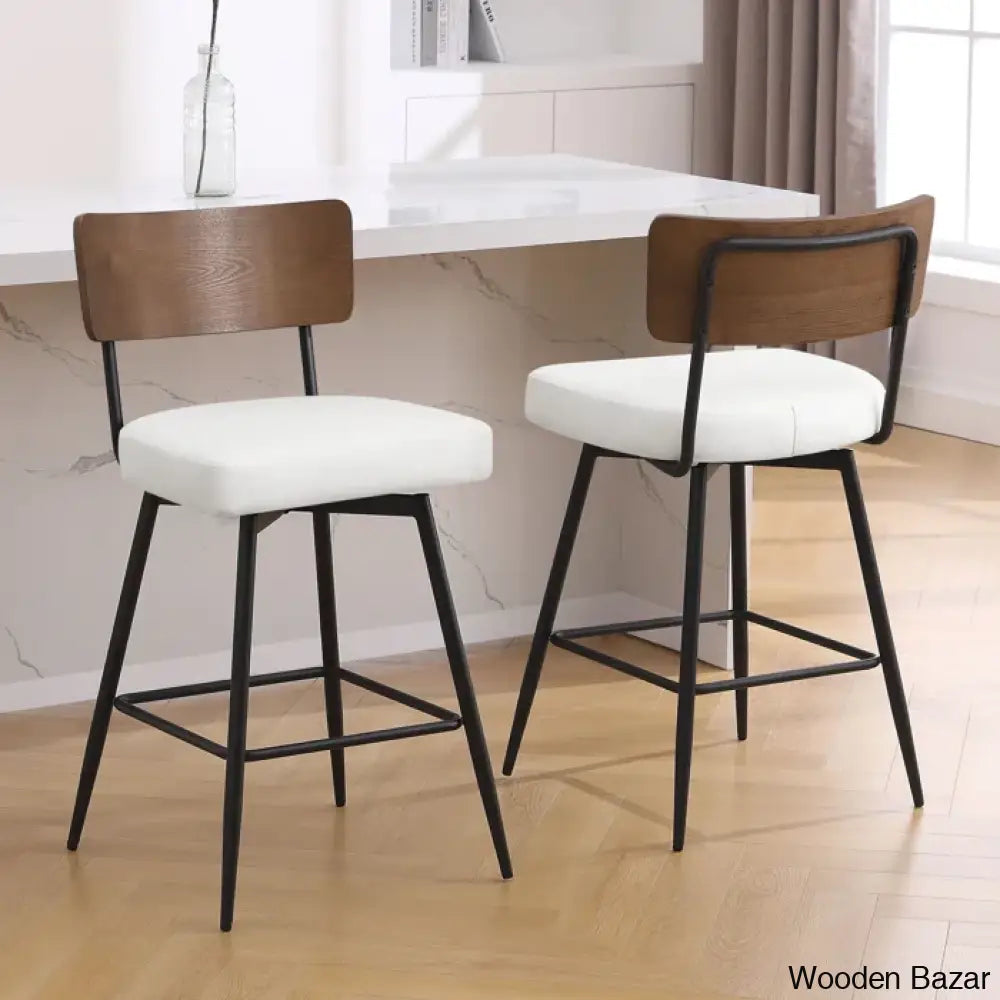 Storc Swivel Upholstered Counter & Bar Stool (Set Of 3)