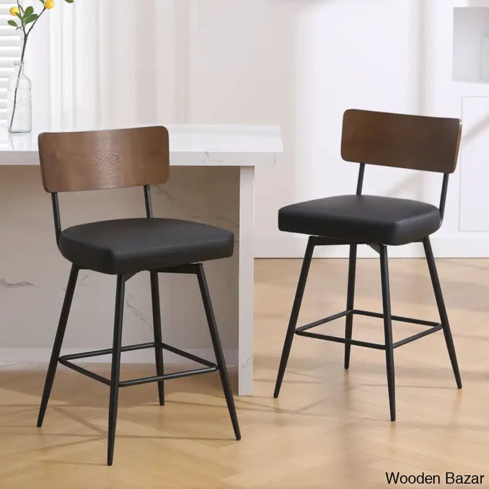 Storc Swivel Upholstered Counter & Bar Stool (Set Of 3)