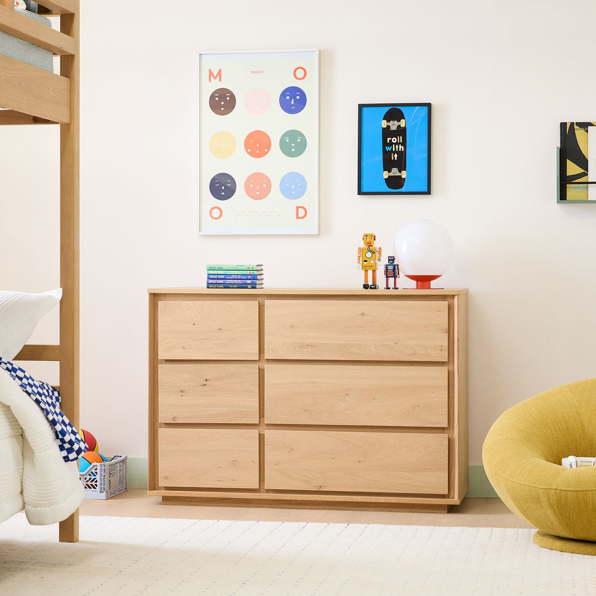 Iazter Story 6-Drawer Dresser - Wooden Bazar