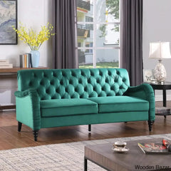 Sullivan Modern 3 Seater Sofa In Chesterfield Style - Wooden Bazar