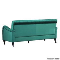 Sullivan Modern 3 Seater Sofa In Chesterfield Style - Wooden Bazar