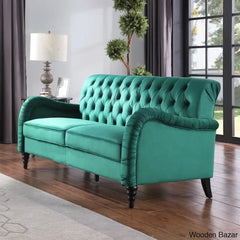 Sullivan Modern 3 Seater Sofa In Chesterfield Style - Wooden Bazar