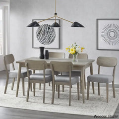 Surat Stylish 6 Seater Wooden Dining Table Set